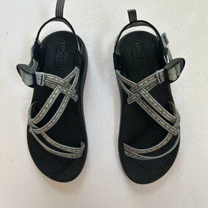 Chacos Sandals Classic Z Double Strap Blue Black Womens Shoe Size 5